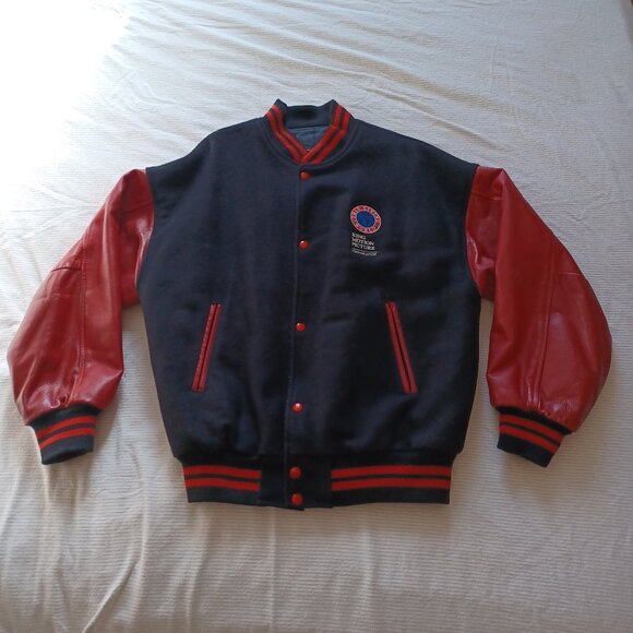 Vintage Y2K This Living World Production Crew Varsity Jacket Adult Large - Picture 1 of 16